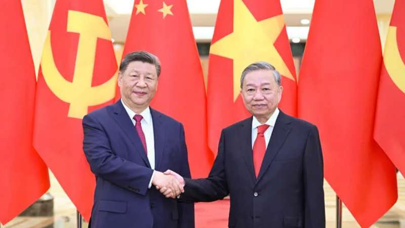 习近平同越共中央总书记苏林举行会谈