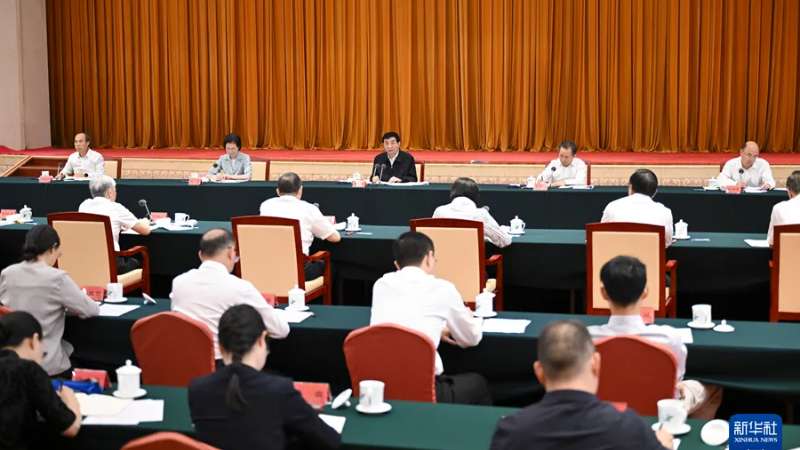 王沪宁出席全方位扩大国内需求调研协商座谈会